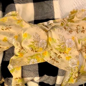 a crop top with florals